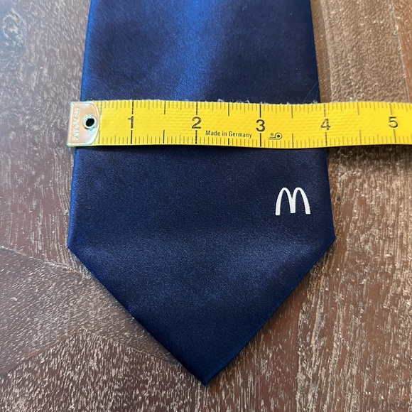 Vintage McDonald’s Solid Navy Blue Neck Tie - Picture 10 of 10